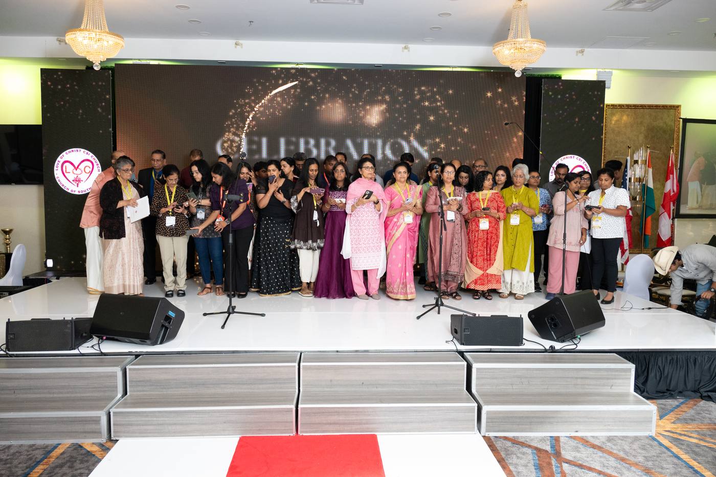 Celebration night on stage