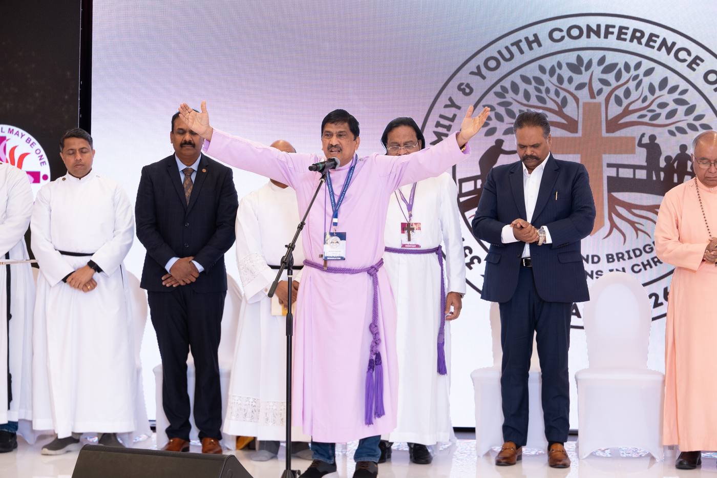 Closing ceremony on stage